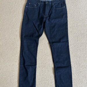 Men’s Bonobos dark wash tailored denim jeans, 34 X 32 , NWOT, straight cut